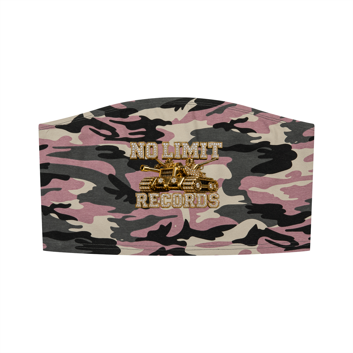 No Limit Camo Cropped Tube Top