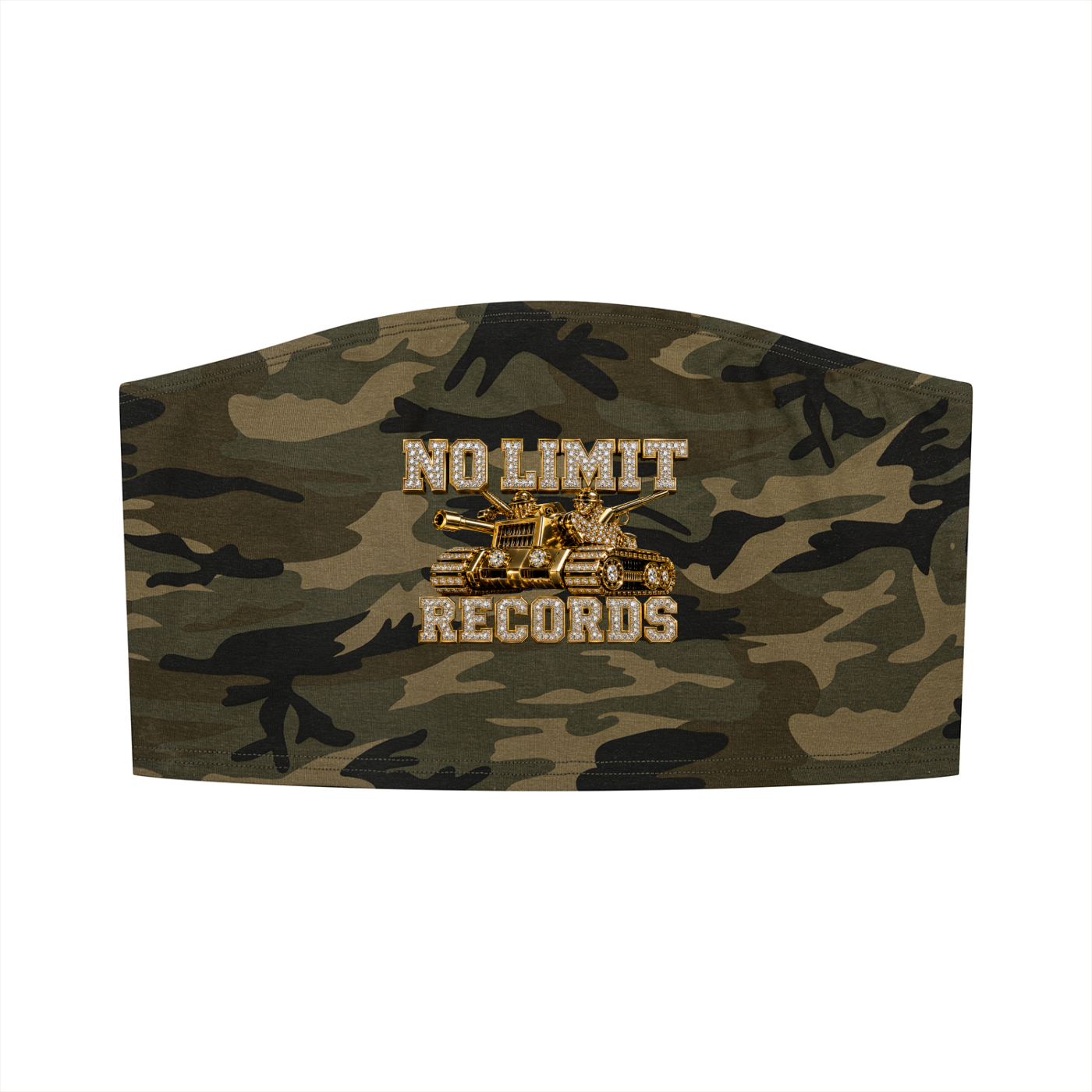 No Limit Camo Cropped Tube Top