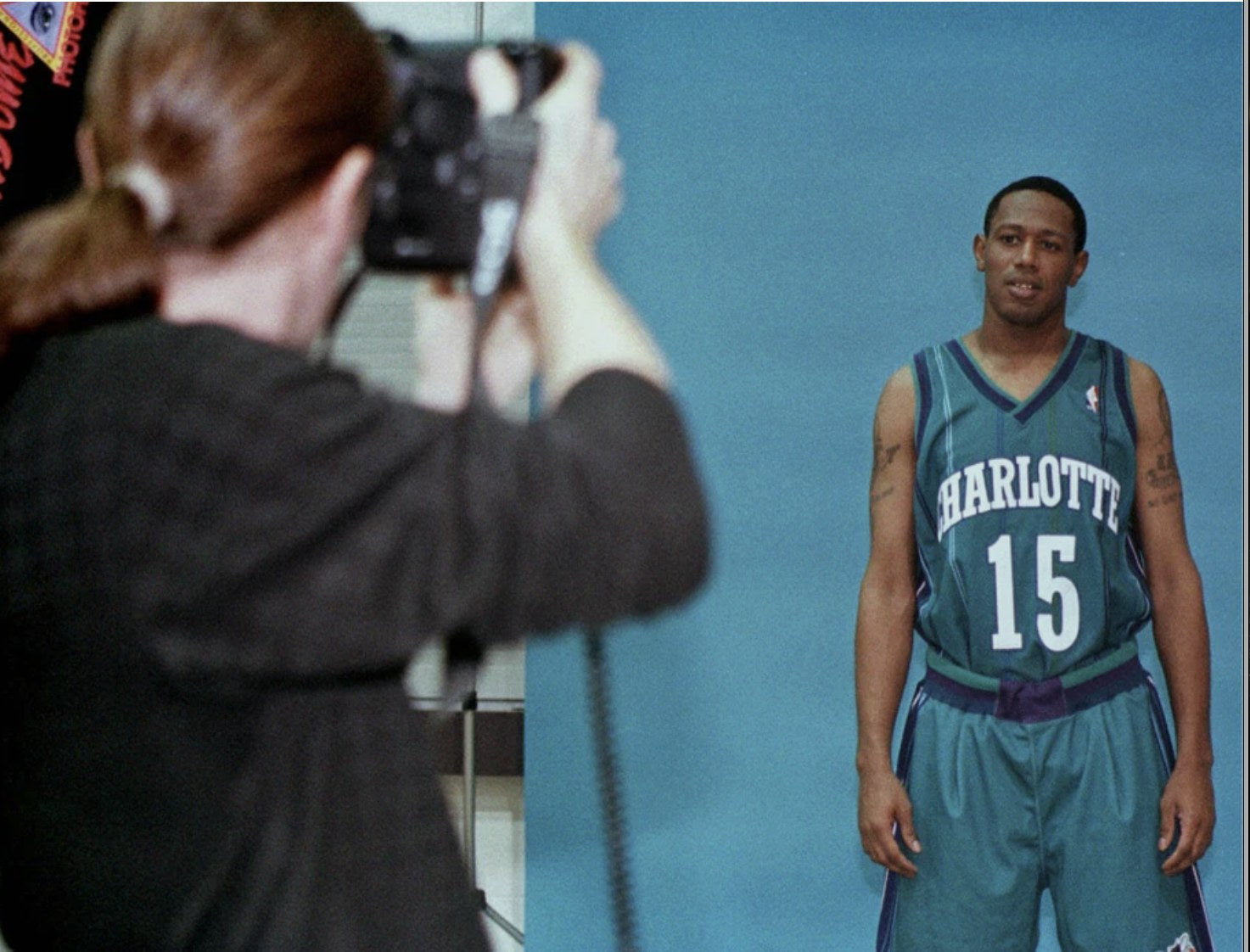 Master P photographed in a Charlotte Hornets jersey